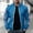 Blue, variant on WXLWZYWL Mens Chrismas Jackets Chrismas Printed Casual Lightweight Jacket Full Zipper Softshell Flight Bomber Jacket Varsity Windbreaker