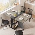 thumbnail image 3 of Cocosity Folding Dining Table, Space Saving Dining Room Table, Folding Kitchen Table, Gray Black, 3 of 18
