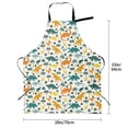 thumbnail image 5 of Lsque Dinosaurs and Tropical Leaves Waterproof Apron Chef Aprons for Men Heavy Duty Chemical Work Apron Extra Long Grilling Aprons with Adjustable Bib Apron, 5 of 9