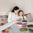thumbnail image 5 of Manfei Female Women Chic Floral Rose Bedding Comforter Set 2pcs,Vintage Aesthetics Twin Comforter Sets Microfiber,Butterflies Flowers Breathable Bedding Set,Luxury Bedroom Decor,Reversible, 5 of 8