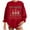 Red, variant on Savings Clearance 2025! asdoklhq Clearance Plus Size Christmas Clothing,Christmas Sweatshirt for Women Oversized Graphic Casual Crewneck Long Sleeve Pullover Sweatshirt Tops Shirt Blouse