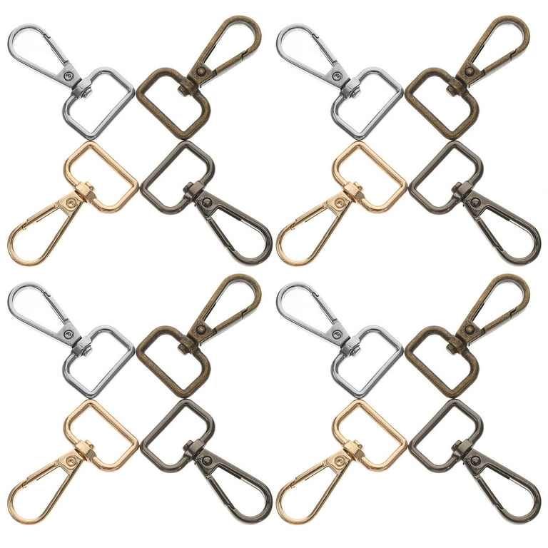 Bulk 1000 Pack - Premium Metal Lobster Claw Clasps - Wide 3/4 Inch D Ring -  360° Swivel Trigger Snap Hooks by Specialist ID 