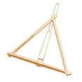 thumbnail image 4 of Clip de Pelo Horquilla Triangular Metal Soporte de para Mujer Oro Zulema Pinza de horquilla para mujer, 4 of 8