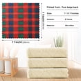 thumbnail image 6 of Yayeee 6 Pack Kitchen Dish Cloths Set for Washing Soft Drying Absorbent Microfiber Towels, Red and Blue Pattern, 6 of 9