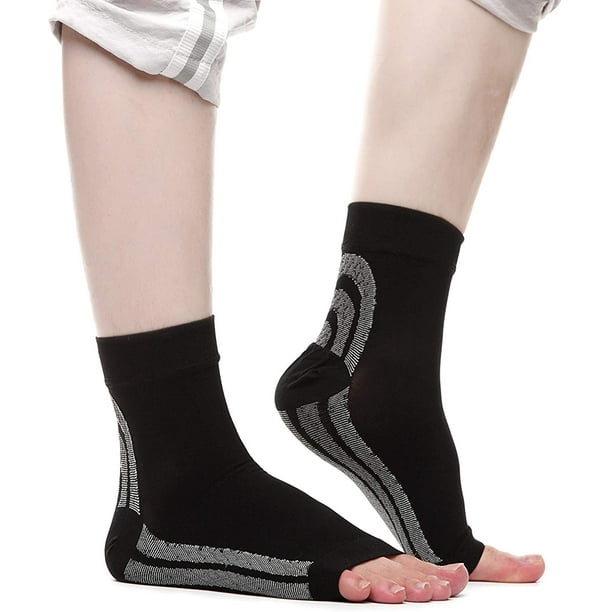 Chaussettes de fasciite plantaire chaussettes de compression et de manchon  de pied: soutien de la cheville et de la voûte plantaire - Chaussettes de