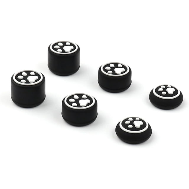 HUGFEGWE 6 Pcs Capuchons de Console de Jeu Anti-Poussière Étui de Protection pour Joystick de Console de Jeu Capuchons Pratiques Noir et Blanc CA919-147814