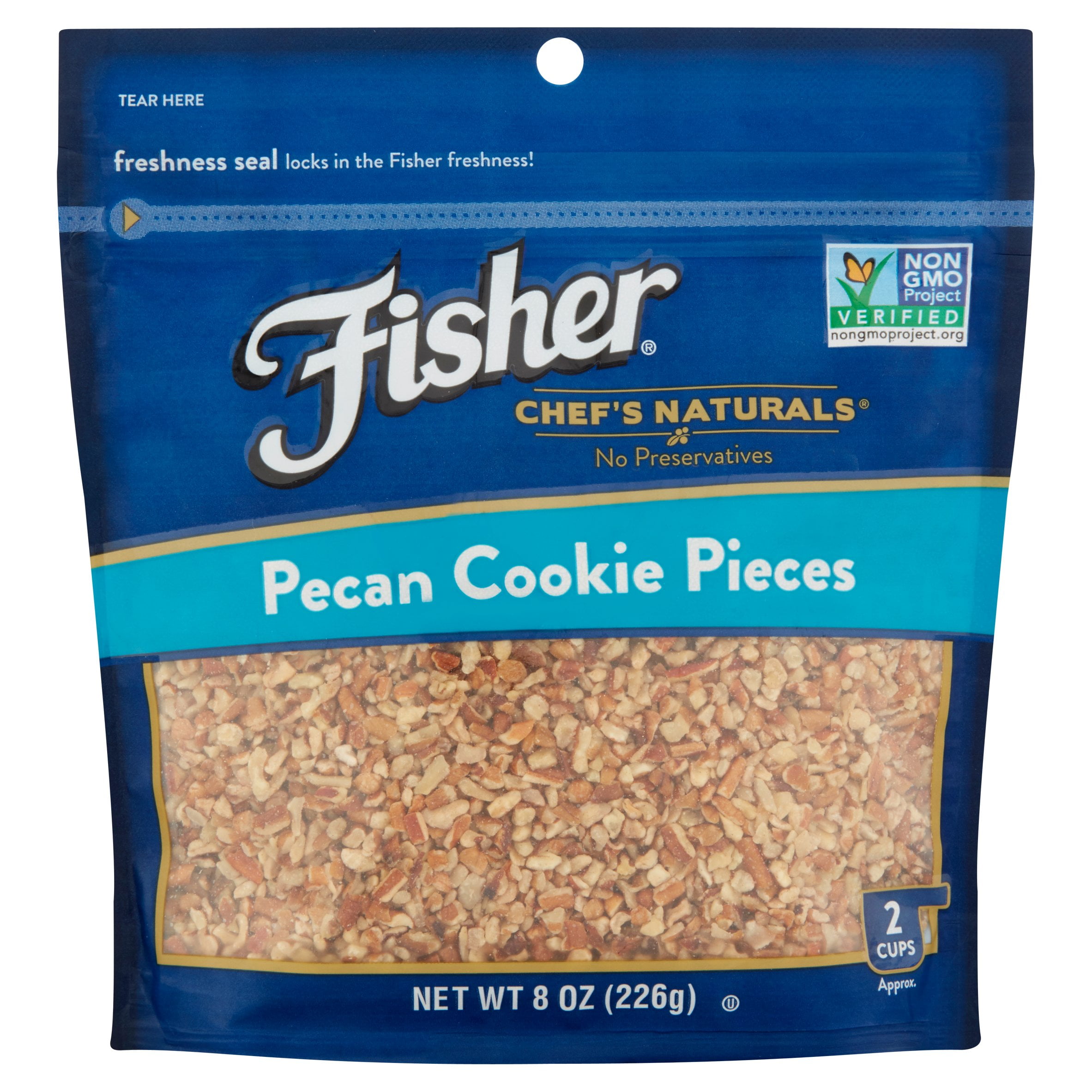 Fisher Chef's Naturals Pecan Cookie Pieces, 8 oz by Generic