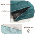 thumbnail image 6 of Teal Ombre Area Rug 5x7 FT, Non Slip Bedroom Throw Carpet, Farmhouse Vintage Wooden Striped Washable Soft Floor Carpet Non-Shedding Rug for Dining Room Bedside Classroom Desk, 6 of 9