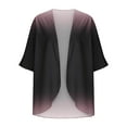 thumbnail image 5 of Sakmal Women'S Coats and Jackets On Sale Cover-Up Long Sleeve Sleeve Gray Lightweight Flowy Cardigan Chiffon Gradient Womens Jackets Trendy, 5 of 5