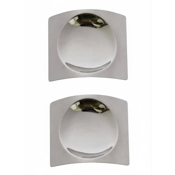 i WARE KkitchenCare Stainless Steel Square Spoon Rest Holder (Silver) (Set of 2)
