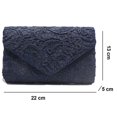 thumbnail image 5 of Elegante bolso de mano de noche con encaje floral para mujer, bolso de fiesta, bolso de boda, 5 of 5