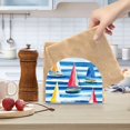 thumbnail image 2 of Yayeee Napkin Holder for Table Set of 2 Kitchen Paper Tissue Organization, Green Sailboats, 2 of 8
