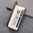 thumbnail image 3 of Jiibva Luxury Ballpoint Pen, 1.0mm Business Metal Ball Point Pen with 2 Refills Black Ink Pen Smooth Writing Rollerball Pen Fancy Ballpoint Pen Gift for Men Women Signature Executive, 3 of 7