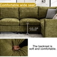 thumbnail image 2 of 124.4" 6-Seater U-Shaped Modular Sectional Sofa with Sparkling Glitter Chenille Fabric & Storage Ottoman, 2 of 7