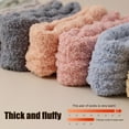 thumbnail image 6 of Sleep Socks for Women Double-sided Fleece Socks Fuzzy Socks for Women Knee High Fluffy Stockings Soft Warm Cozy Slipper Socks Double-sided for Winter, 6 of 7