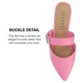 thumbnail image 5 of Journee Collection Womens Shaella Tru Comfort Foam Mules Slip On Pointed Toe Flats, 5 of 6