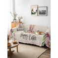 thumbnail image 3 of Easter Sofa Covers for 2-3 Cushion Couch L-Shaped Sectional, Spring Farmhouse Vintage Bunny Flower Leaf Beige Washable Sofa Covers Slipcover for Living Room Furniture, Couch Cover Blanket 71"x134", 3 of 9