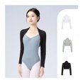 thumbnail image 2 of Women Shrug Long Sleeve Dance Shrug Warm up Tops Ballet tops Coat Dance Shirt for Leotards, 2 of 7