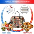 thumbnail image 4 of Pioneer Flower Floral Print Pattern Womens Lunch Box for Work,Insulated Large Lunch Bag,Leakproof Adult Lunch Bag for Work,Beach,Travel,Picnic,Camping, 4 of 6
