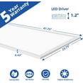 2x4 LED Flat Panel Light, 7800 LM 5000K Drop Ceiling Office Lights