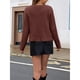 thumbnail image 5 of Suéteres de Punto para Mujer, Moda de Otoño, Larga, Botones, Chaqueta Informal de Moda, Ropa de Invierno Color Caramelo M, 5 of 8