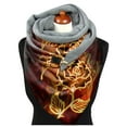 thumbnail image 4 of Women's Scarf Warm Windproof Fashion Printed Double Layer Buckle Winter Wrap Scarf Neck Warm, 4 of 6