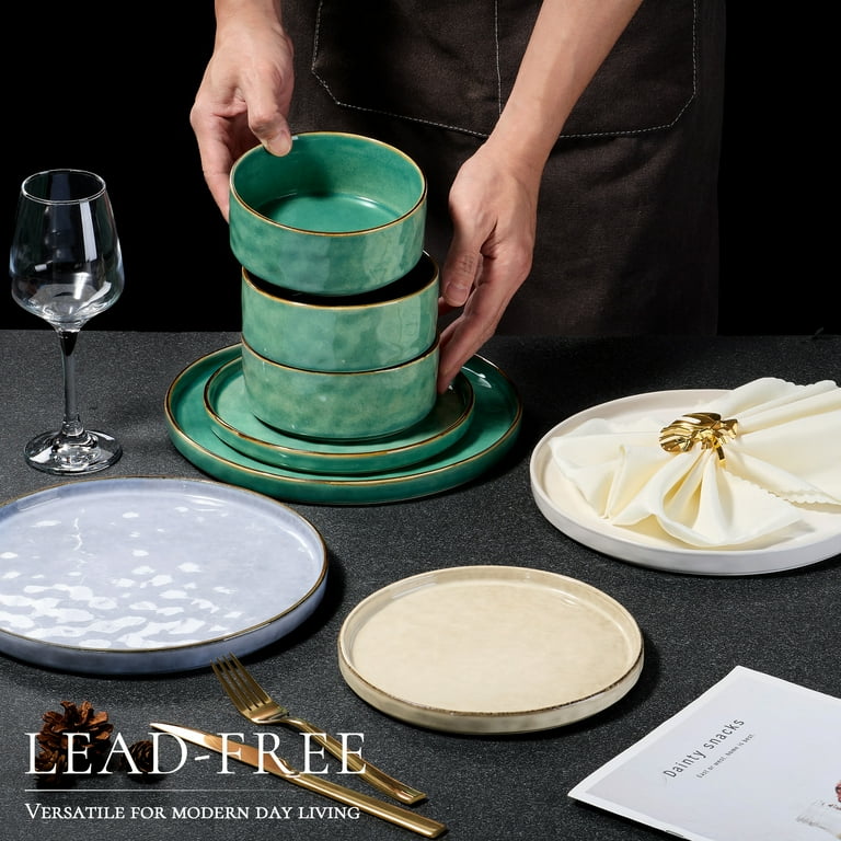 Vesteel 16-Piece Stoneware Dinnerware Set for 4 photo 7