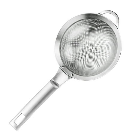 

Bigstone Strainer Household Portable Stainless Steel Superfine Oil Flour Colander with Hook for Home Hotel Kitchen