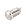 thumbnail image 1 of Interruptor de botón pulsador de metal momentáneo Unique Bargains 10mm de diámetro de montaje 1NO 1NC COM DC 30V, 1 of 5