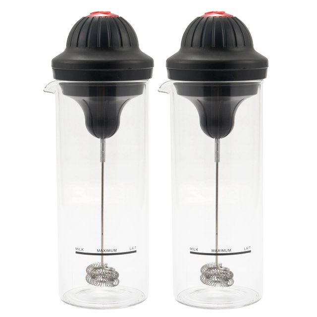 2X Milk Frother Electric Foamer Coffee Foam Maker Milk Shake Mixer Battery Milk Frother Jug Cup