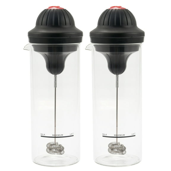 2X Milk Frother Electric Foamer Coffee Foam Maker Mixer Battery Jug Cup