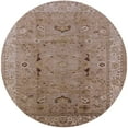 thumbnail image 1 of Ahgly Company Machine Washable Indoor Round Industrial Modern Khaki Rose Pink Area Rugs, 8' Round, 1 of 7
