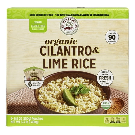 Ritika’s Global Grains Organic Cilantro Lime COC1Rice
