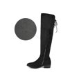 thumbnail image 6 of Women's Over The Knee High Low Block Heel Riding Boots Fashionable Comfortable Autumn Winter Shoes, 6 of 8