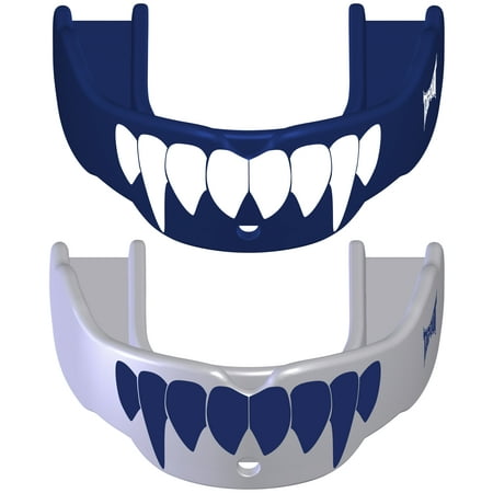 Tapout Battle Fang Mouthguard 2-Pack - Adult - Blue/White and White/Blue