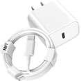 thumbnail image 1 of Cargador USB C wabklove, 20 W, tipo C, cargador de pared para iPhone con cable, 1 of 8