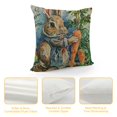 thumbnail image 4 of Shiartex Easter Pillow Covers Rabbit Bunny Carrot Truck Spring Flowers Decorative Throw Pillow Covers for Home Office Sofa Bed Couch, 4 of 5
