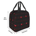 thumbnail image 3 of Honeii Cardiogram and Heart Print Lunch Bag Women, Lunch Box Lunch Bag for Women Adult Men, Small Leakproof Cute Lunch Tote Large Capacity Reusable, 3 of 8