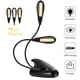 thumbnail image 1 of Luz de lectura, 14 LED USB recargable y luz de libro para el cuidado de la vista, lámpara de lectura con clip flexible, 1 of 8
