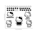 thumbnail image 3 of Hello Kitty Vinyl Wall Decals for Kids Bedroom – 43 Pcs, 7"–9", Peel & Stick, 3 of 6