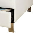 thumbnail image 3 of Kemina Bonded Leather White Speaker Console - Saltoro Sherpi, 3 of 5