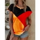 thumbnail image 2 of Blusa informal holgada con cuello redondo para mujer, camiseta Sexy de manga corta, Top de verano, 2 of 4