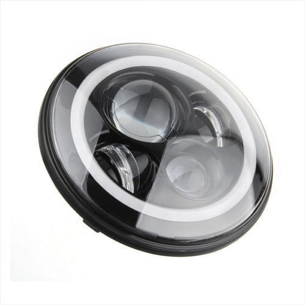 Egreaten Two 7" Round CREE LED Headlight Halo Ring Angel Eyes DRL Light Jeep Wrangler JK