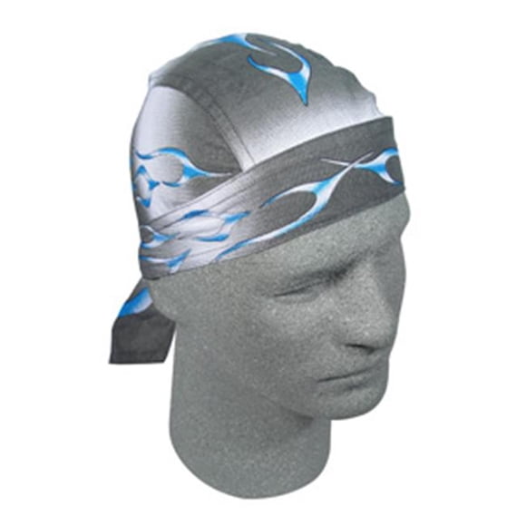 Zan Headgear Z354 Flydanna 100 % Coton Réservoir Flamme Bleu