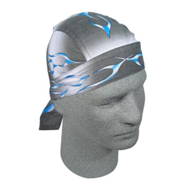 Zan Headgear Z354 Flydanna 100 % Coton Réservoir Flamme Bleu