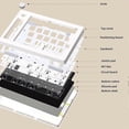 thumbnail image 2 of GMK70 Split Type Customized Gaming Mechanical Keyboard Kit Hot Swappable Gasket Ergonomic Keyboard Supports QMK/VIA, 2 of 5