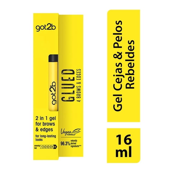 Gel para cejas y bordes del cabello Got2b Glued Glued 4 brows & edges 16ml