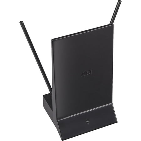 RCA - Indoor Dipole/Plate HDTV Antenna - Black