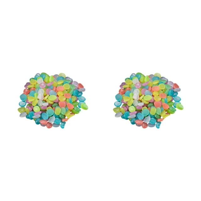 Baohd Good Resistance Glow In Dark Rocks Wide Application For Decoration Glowing RocksAquarium Decoration Rocks Stone multicolour 2Set