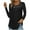 Womens Tops Black, variant on ylioge S-5X Womens Plus Size Tunic Tops Lace Splice Crewneck Long Sleeve Shirts Trendy Solid Color Hollow-Out Pullover Pleated Going-Out Blouses Top